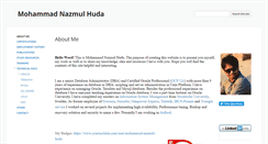 Desktop Screenshot of nazmulhuda.info
